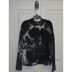 Freshman 1996‎ Girls Long Sleeve Tie Dye Velour Hoodie Black/White Small(7) $35
